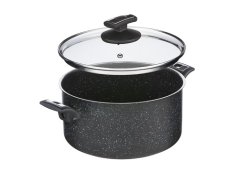 Hrnec BLACK GRANITEC s poklicí, Ø 26 cm, 6,5 l