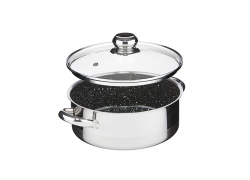 Rendlík CERAMMAX PRO STANDARD s poklicí, Ø 22cm, 3 l, černý granit