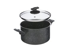 Hrnec BLACK GRANITEC s poklicí, Ø 22 cm, 4,5 l