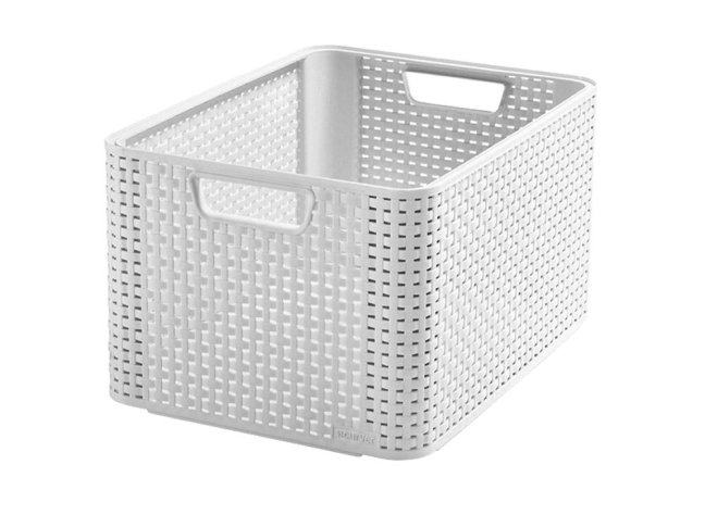 Box L úložný STYLE béžový (43,6 x 32,6 x 23 cm)