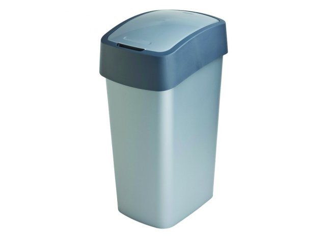 Koš odpadkový FLIP BIN 45 l výklopný, šedý
