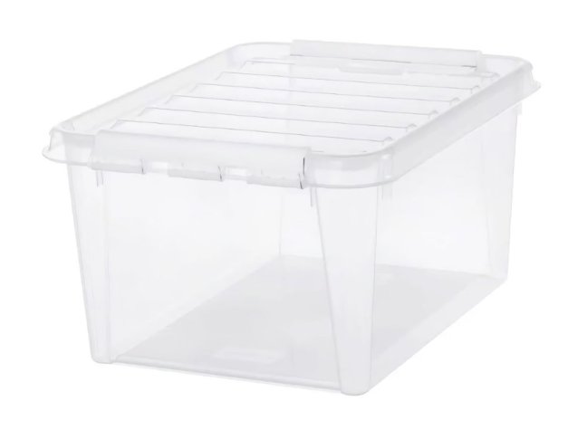 box 32l CLASSIC bílé klipy 50x39x26cm