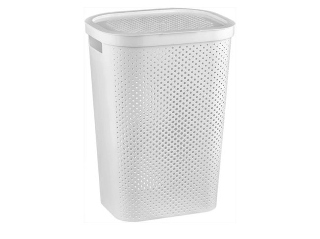 Koš na použité prádlo INFINITY 59 l bílý