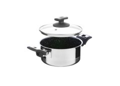 Rendlík CERAMMAX PRO COMFORT s poklicí, Ø 18 cm, 2 l, černý granit
