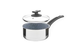 Rendlík s rukojetí CERAMMAX PRO COMFORT s poklicí, Ø 18 cm, 2 l, šedý granit