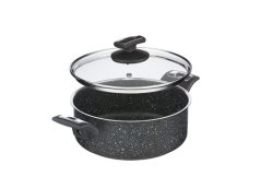 Rendlík BLACK GRANITEC s poklicí, Ø 22 cm, 3 l