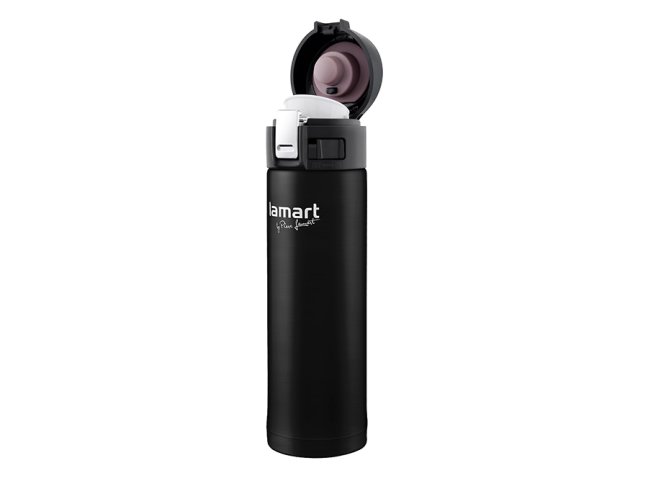 LAMART termoska 0,42l, černá - BRANCHE