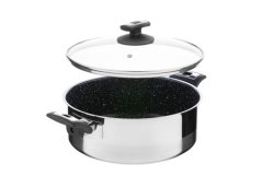 Rendlík CERAMMAX PRO COMFORT s poklicí, Ø 26 cm, 4,5 l, černý granit