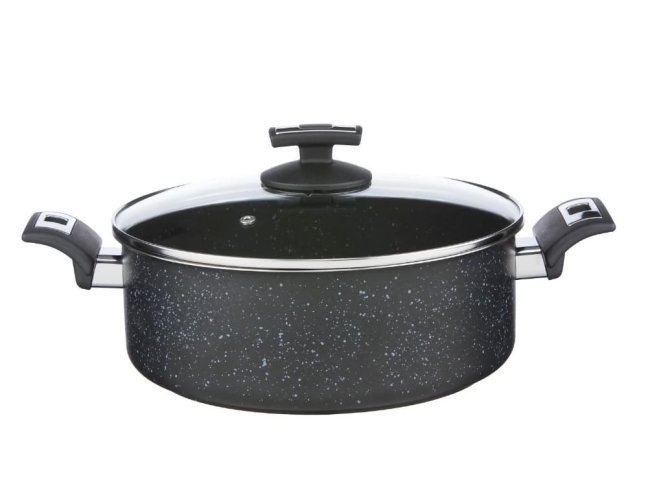 Rendlík BLACK GRANITEC s poklicí, Ø 26 cm, 4,5 l